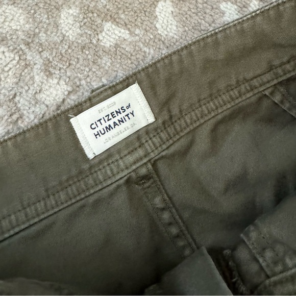 Citizen Of Humanity Agni “Tea Leaf” Olive Military Green Utility Pants 25 - Picture 6 of 11